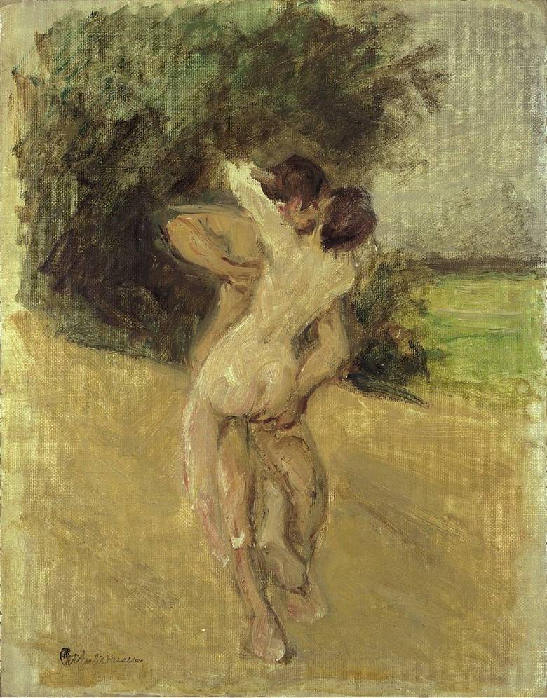 Liebesszene by Max Liebermann